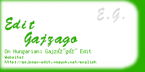 edit gajzago business card